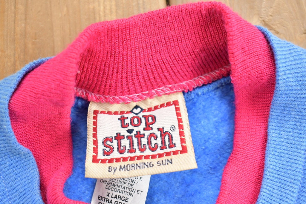 Vintage 1990s Spiral Sunflower Colourful Cute Crewneck Sweater