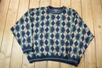 Vintage 1990s Royal Knight Knit Crewneck Sweater