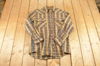 Vintage 1990s Five Brother Plaid Button Up Shirt Men's S