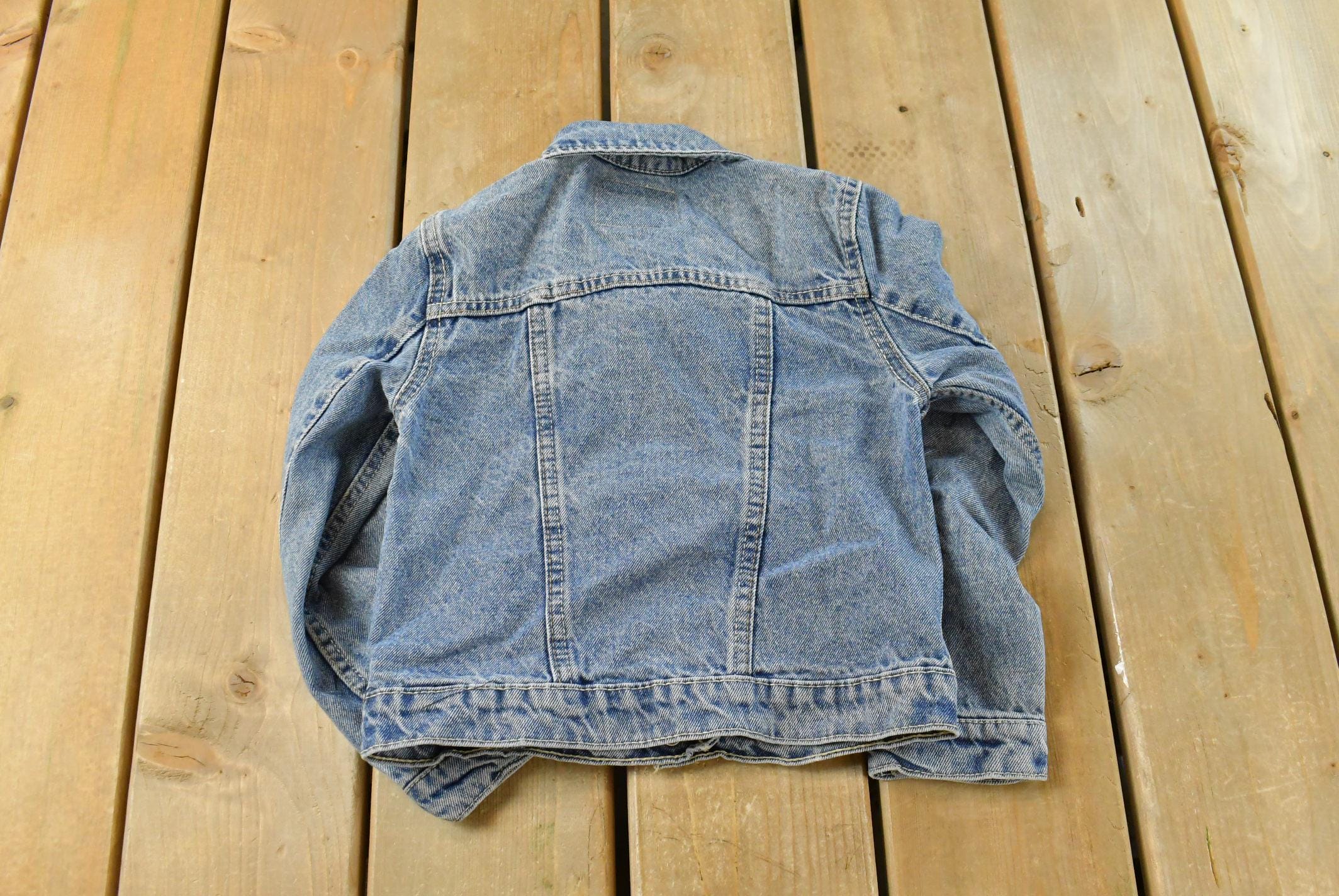 Vintage Y2K Youth Levi's Jean Jacket Youth Size 6X / Vintage Denim / Kids Jacket / Streetwear Fashion / Orange Tab / Children's