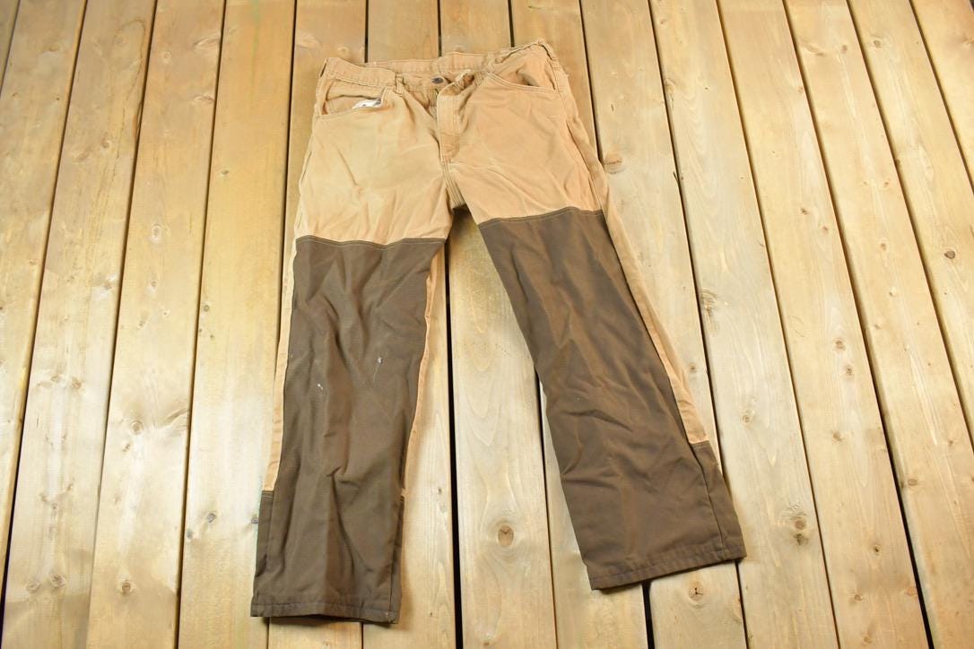 Vintage 1980s Pointer Brand Contrast Denim Work Jeans Size 36