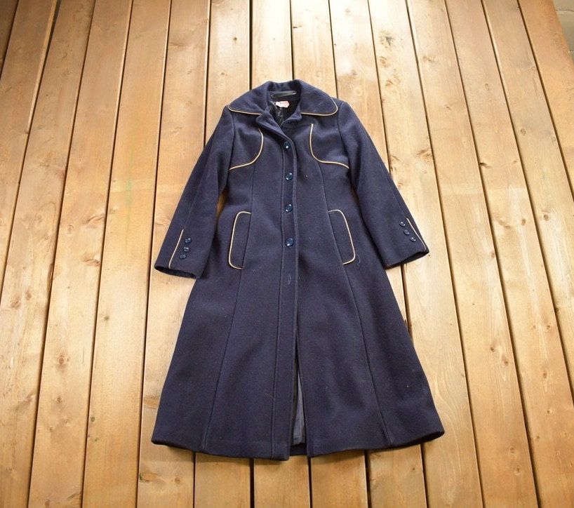 Vintage 1980s Place De La Mode Wool Coat