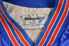 Vintage 1990s Panthers Snap Button Satin Swingster Windbreaker Jacket Athleisure / Streetwear / Made In USA / Streetwear