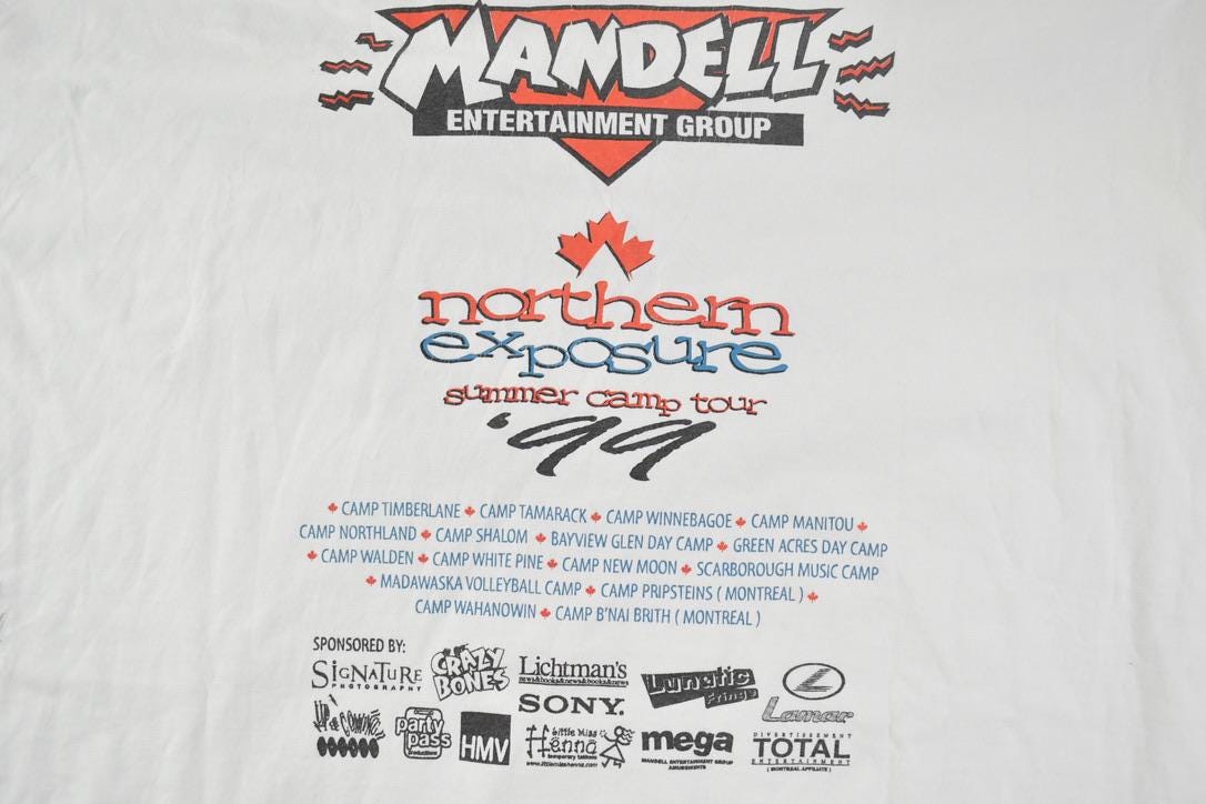 Vintage 1999 Roots Summer Camp Graphic T-Shirt