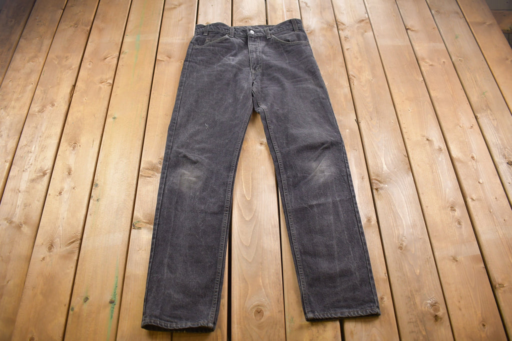 Vintage 1990s Levi's 505 Red Tab Black Jeans Size 35 x 34