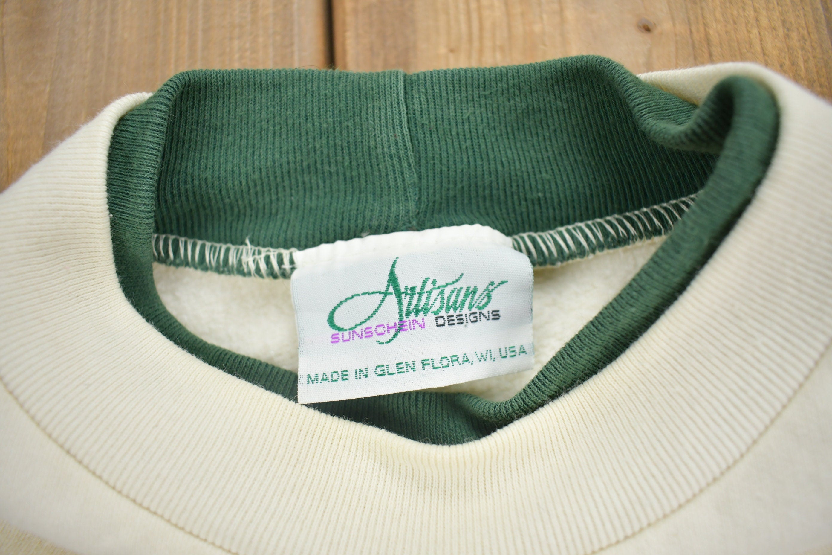 Vintage 1995 Winter Farm Graphic Crewneck