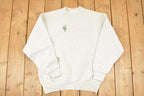 Vintage 1990s Minnesota Floral Embroidered Crewneck Sweatshirt Men's L