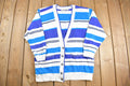 Vintage 1990s Liz Claiborne Striped Cardigan Sweater