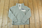 Vintage 1990s Patagonia Quilted Quarter Button Crewneck Sweatshirt