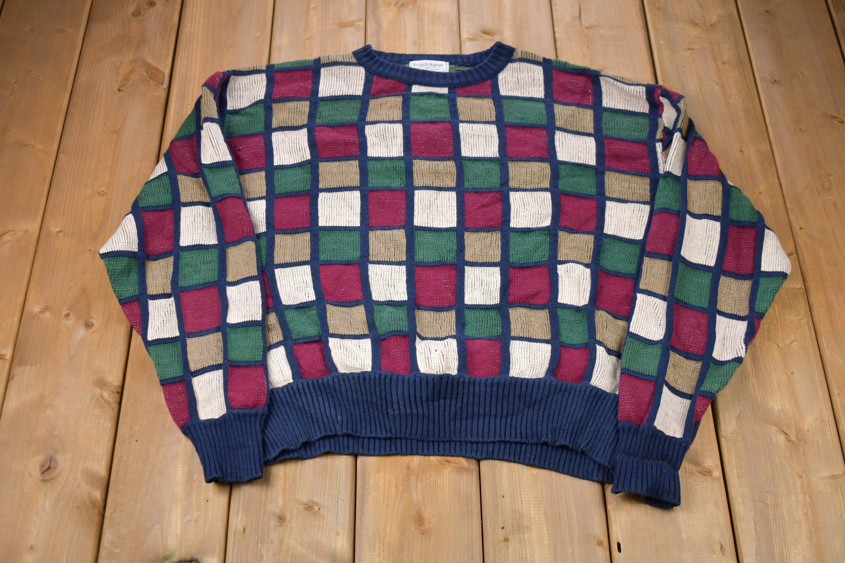 Vintage Tricots St. Raphael Made In USA Knitted Sweater