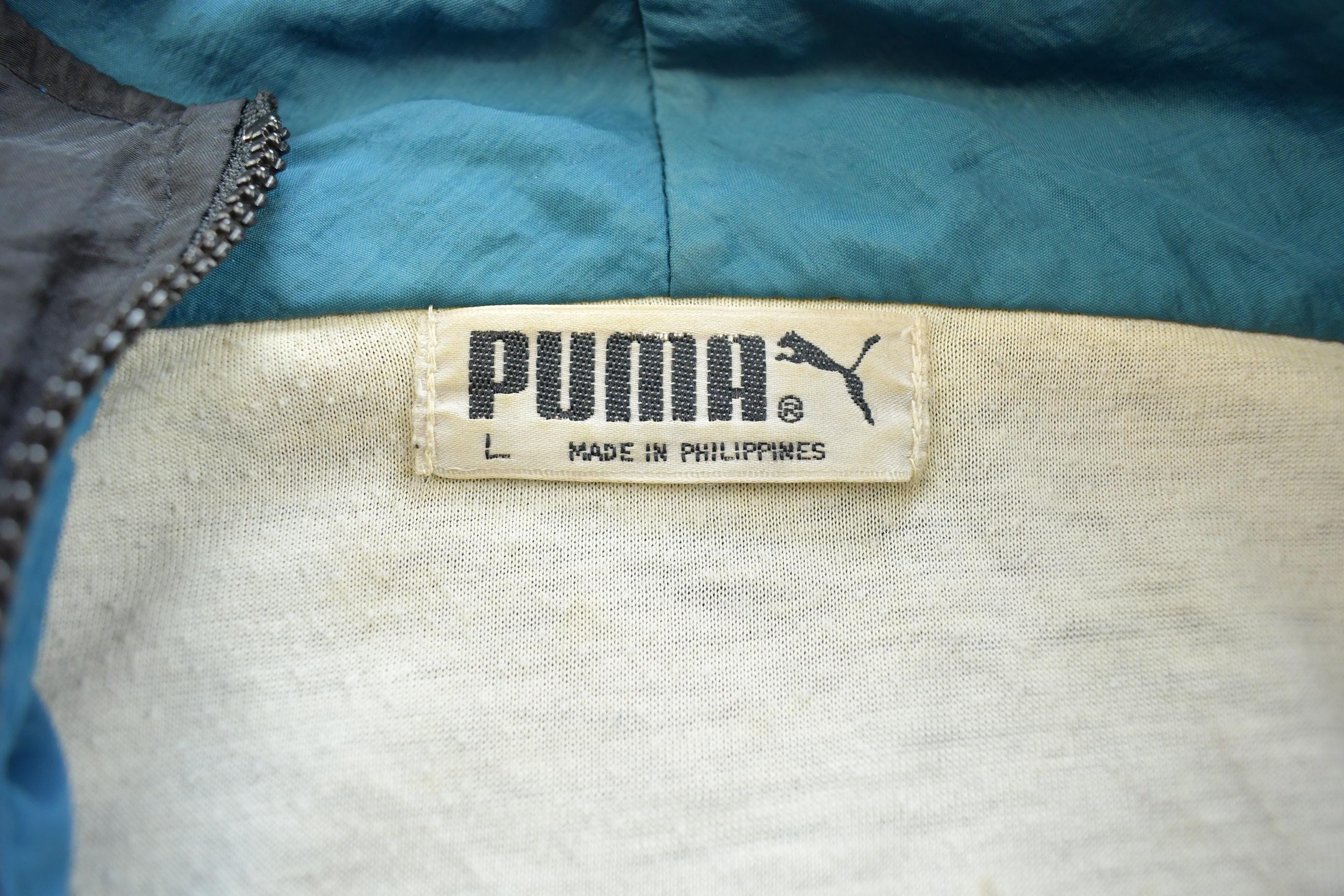 Vintage 1990s Puma Embroidered Windbreaker Jacket