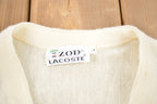 Vintage 1980s Izod Lacoste Knitted Cardigan Sweater
