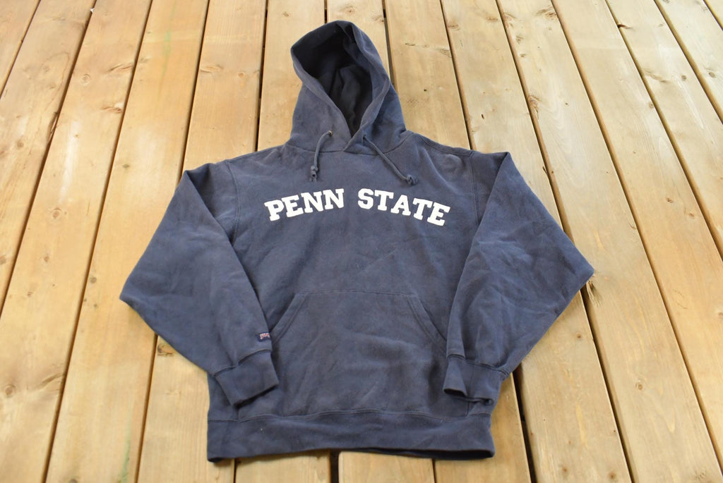 Vintage Y2K University Penn State Hoodie Sweatshirt Men's S / NCAA College Spellout / Y2K Heavyweight Collegiate Sweater