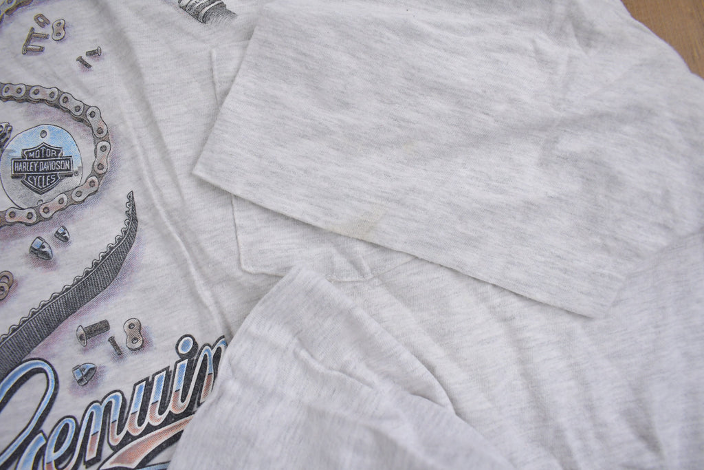 Vintage 1995 Sauk Prairie Harley Davidson Motorcycles T-Shirt