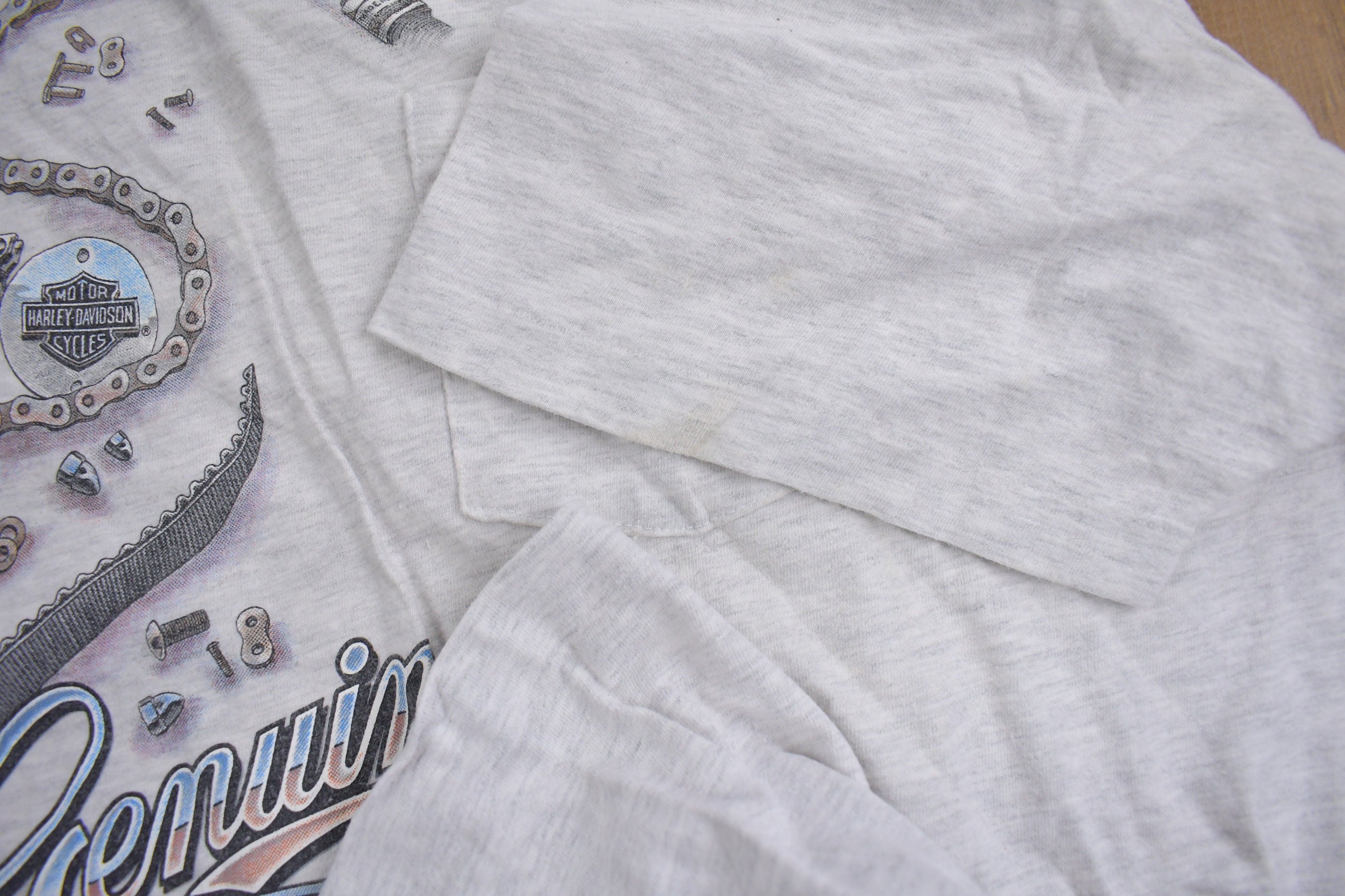 Vintage 1995 Sauk Prairie Harley Davidson Motorcycles T-Shirt