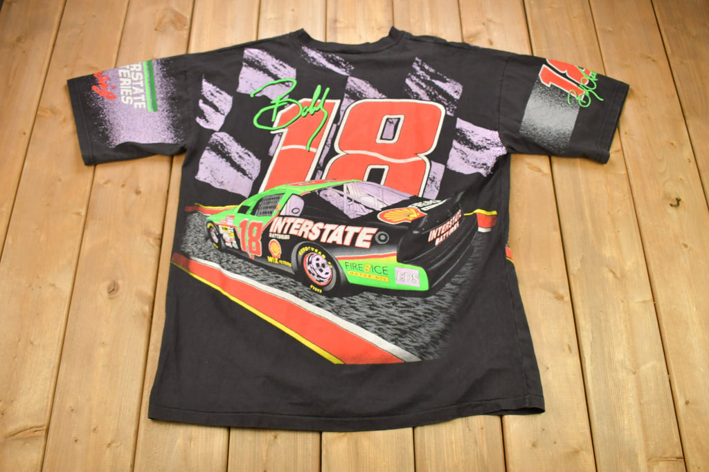 Vintage 1995 Bobby Labonte #18 NASCAR All Over Print T-Shirt