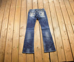 Vintage Y2K Miss Me Bedazzled Low Rise Jeans Size 26x31