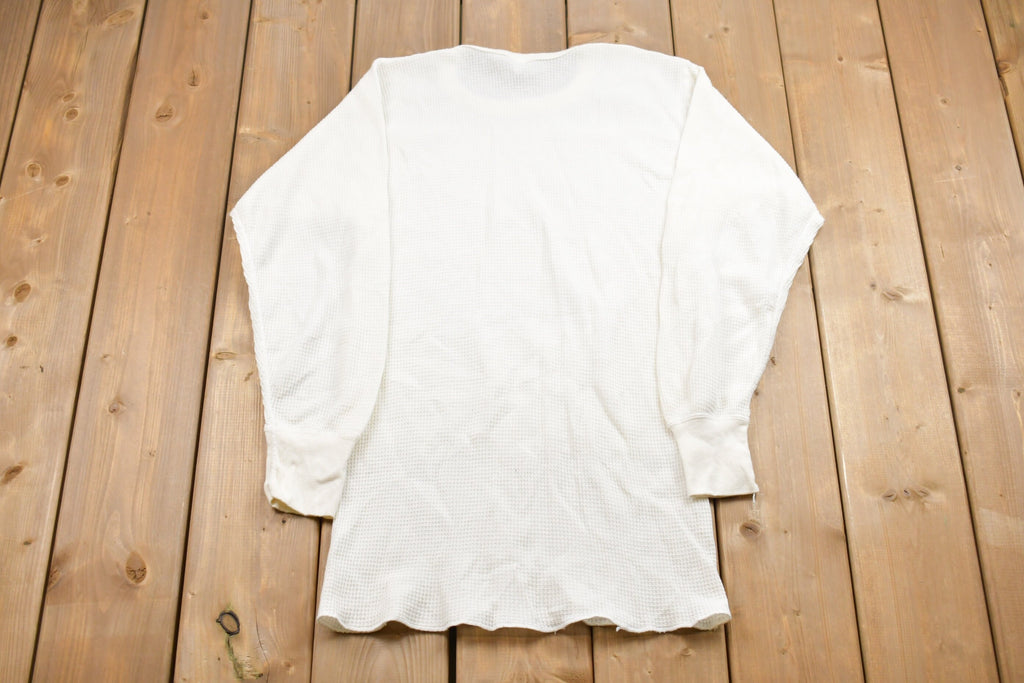 Vintage 1990s Long Johns Thermal Long Sleeve Shirt / Made in USA / 90s Thermal Shirt / Athleisure / Streetwear / Winter Essentials