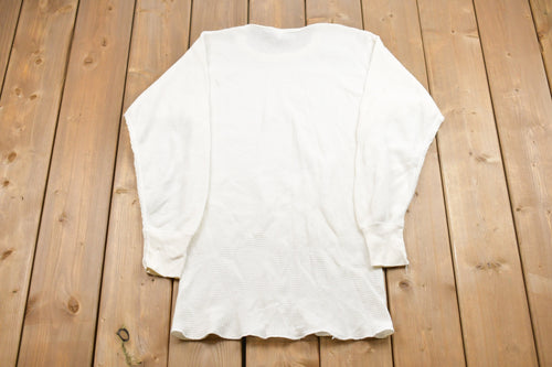 Vintage 1990s Long Johns Thermal Long Sleeve Shirt / Made in USA / 90s Thermal Shirt / Athleisure / Streetwear / Winter Essentials