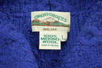 Vintage 1990s Aran Crafts 100% Merino Wool Knit Sweater