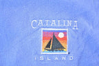 Vintage 1990s Catalina Island Quarter Button Crewneck Sweatshirt Mens XL
