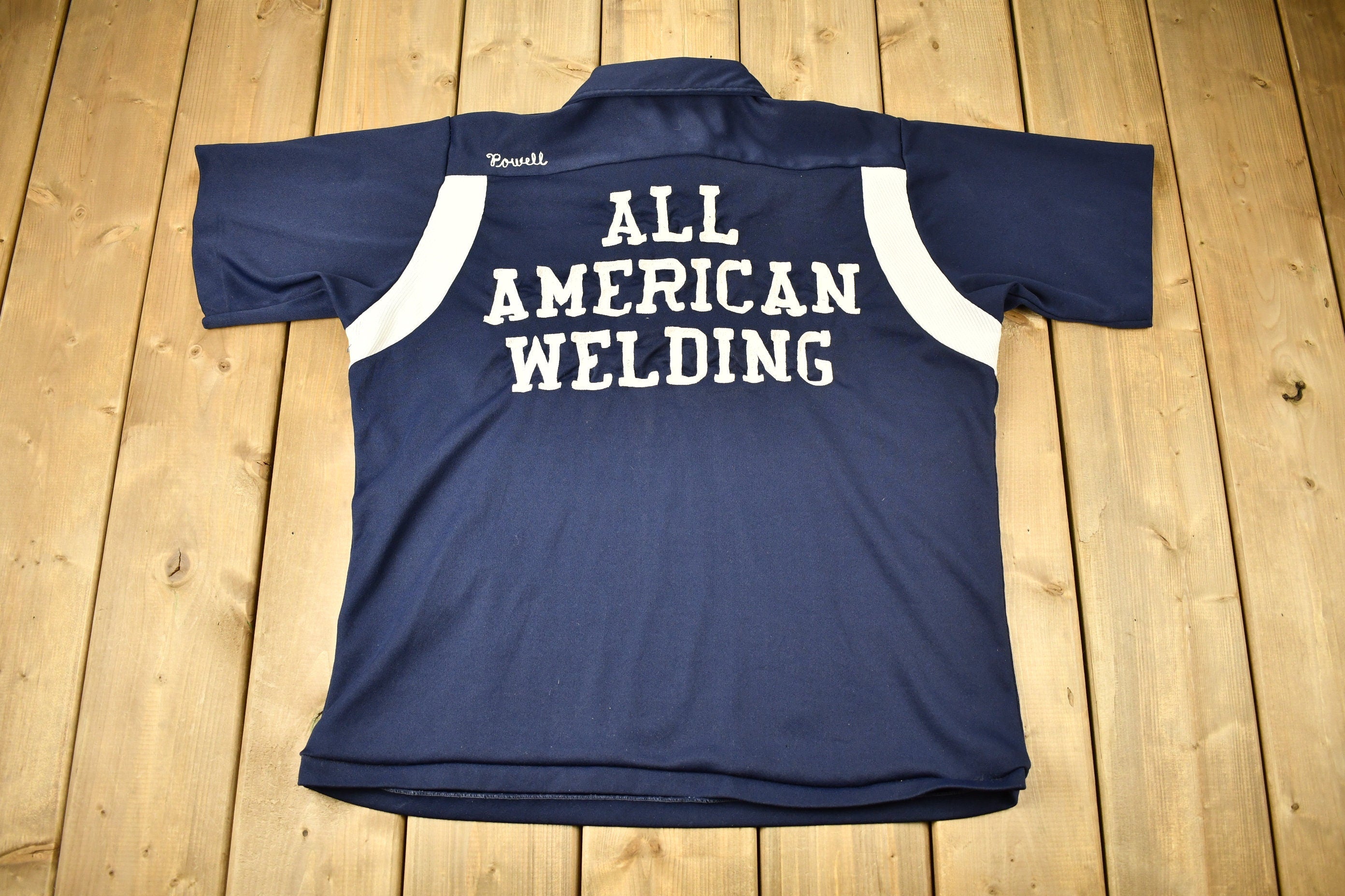 Vintage 1970s All American Welding Chain Stitched Shirt
