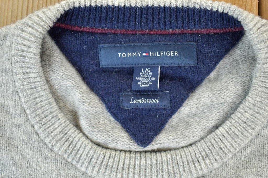 Vintage 1990s Tommy Hilfiger Knit Lambswool Crewneck Sweater