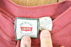 Vintage 90s Levis Knit Henley Sweater - Mens Small
