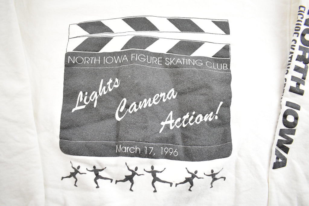Vintage 1996 North Iowa Figure Skating Club Souvenir Travel Crewneck Sweatshirt