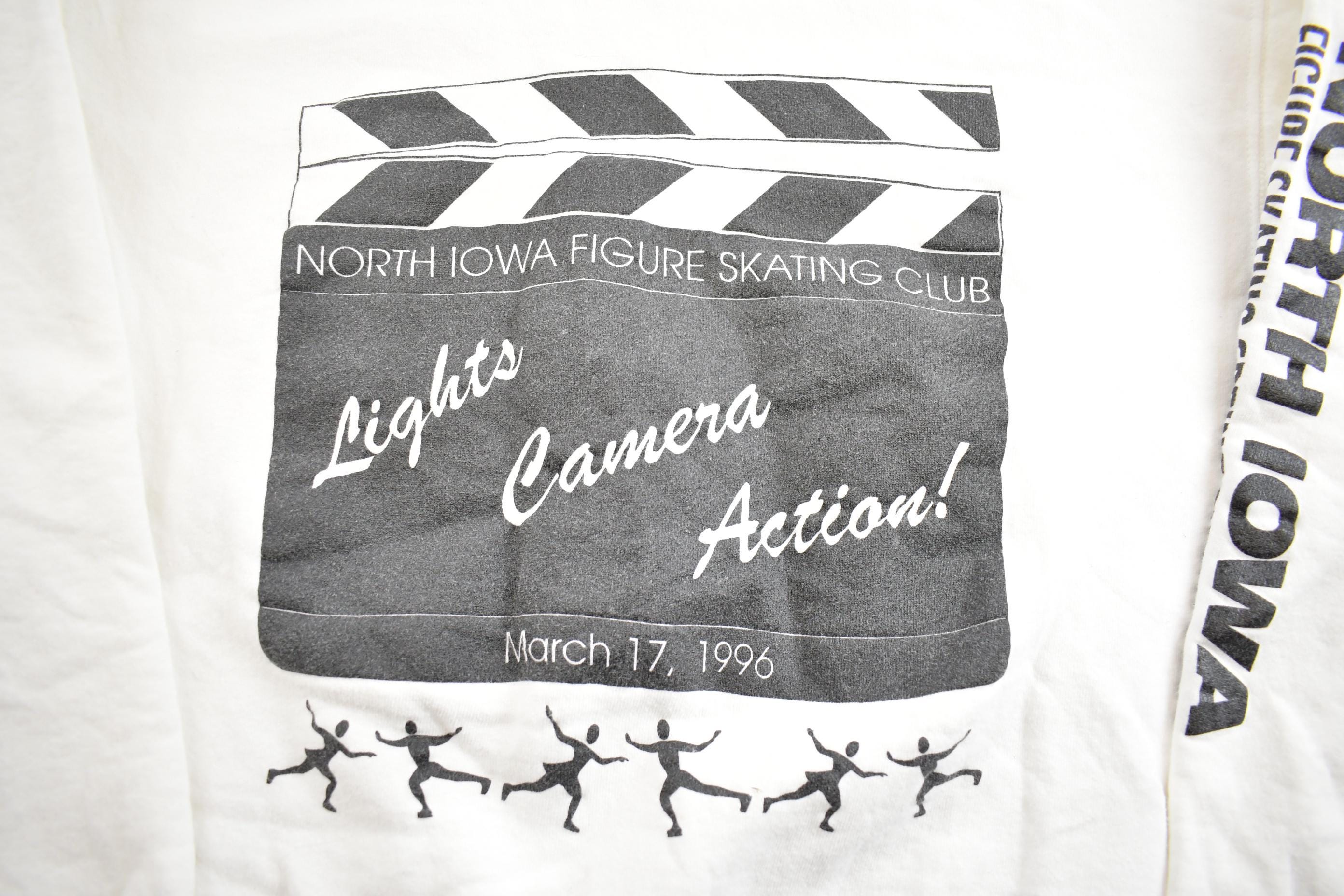Vintage 1996 North Iowa Figure Skating Club Souvenir Travel Crewneck Sweatshirt