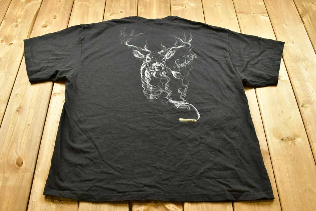 Vintage Reindeer Hunting Buck Wear Smoke 'Em T-Shirt