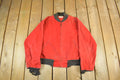 Vintage 1960s Kingbilt Distressed Sun Faded Bomber Zip Up Jacket Adult Small