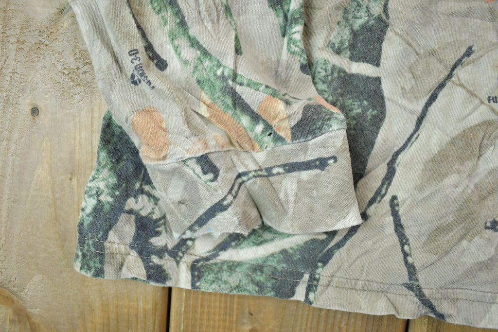 Vintage 1990s Outfitters Ridge Tree Camo Crewneck / Souvenir / Vintage Sweatshirt / Outdoorsman / Wilderness Sweatshirt / Made In USA