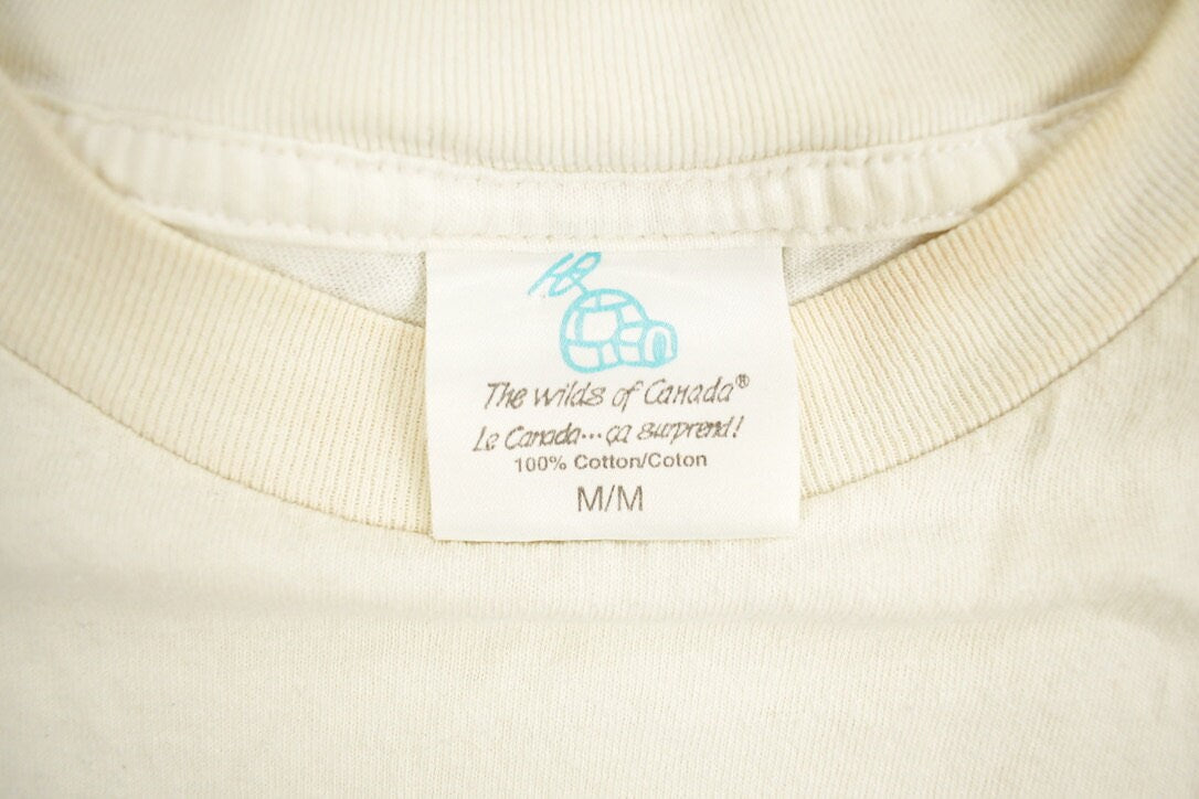 Vintage 1990s The Wilds Of Canada Funny Graphic T-Shirt  Streetwear  Retro Style  90s Graphic Tee  Funny Cartoon  Canada Travel