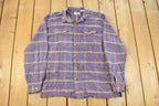 Vintage 1990s L.L. Bean Plaid Flannel Button Up Shirt Men's Large