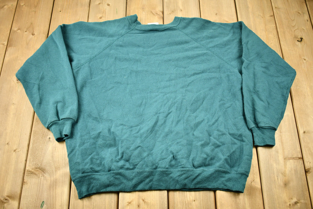 Vintage 1980s Blank Raglan Sleeve Crewneck Sweatshirt