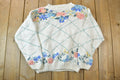Vintage 1990s LL Bean Floral Design Knit Crewneck Sweater