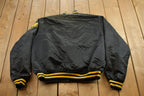 Vintage 1990s Iowa Hawkeyes NCAA Collegiate Satin Bomber Jacket