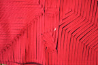 Vintage 1990s Red Abstract Pattern Fancy Crewneck Sweater