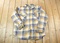 Vintage 1990's Woodsman Plaid Button Up Lined Western Shirt Made In USA