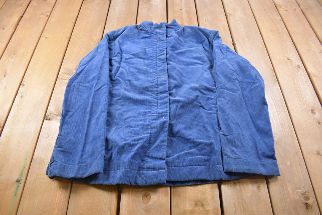 Vintage 1990'S Blue Cordarouy Jacket