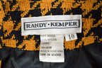 Vintage 1980s Randy Kemper Houndstooth Wool Blazer
