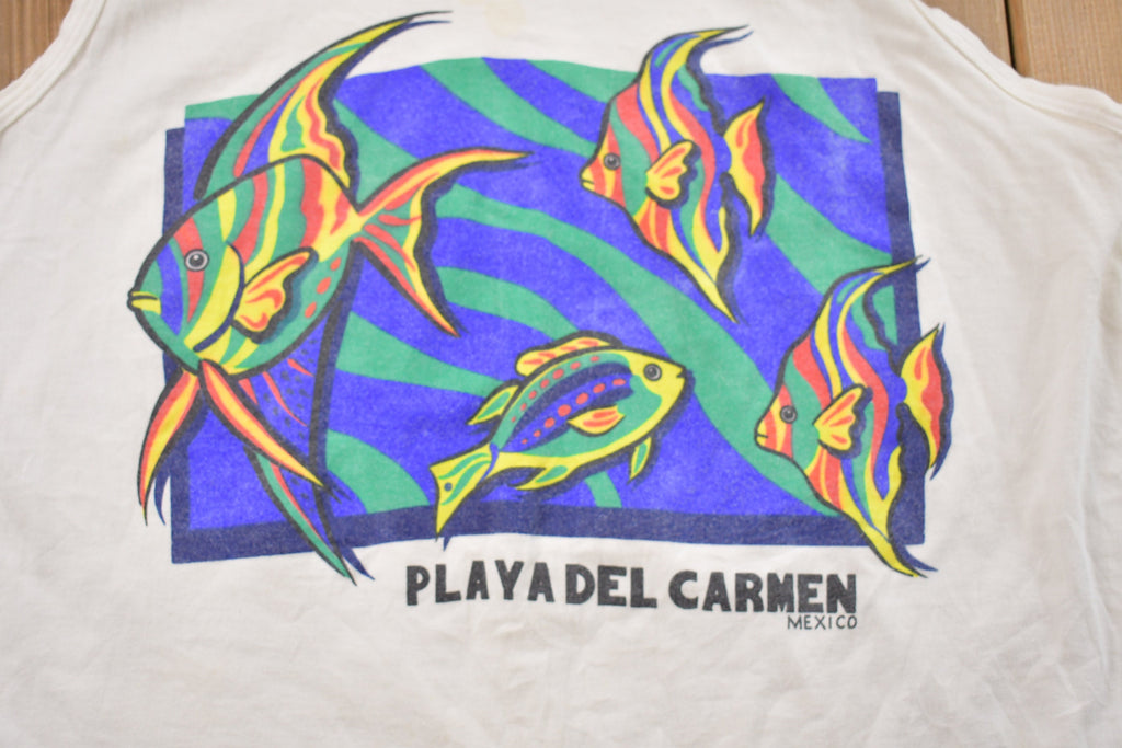 Vintage 1990s Playa Del Carmen Mexico Tank Top