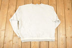 Vintage 1990s Notre Dame Embroidered University V Neck Sweatshirt Men's L