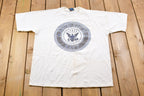 Vintage 1990s United States Navy Graphic T-Shirt  US Navy Graphic  80s  90s  Streetwear  Retro Style  Single Stitch  Made In USA
