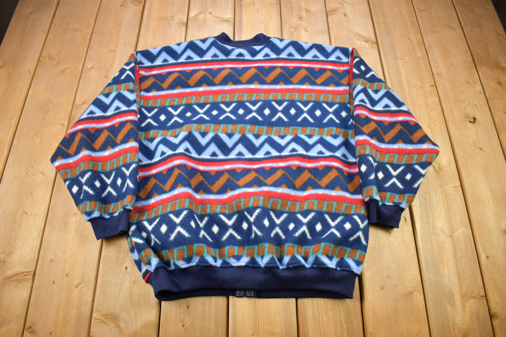 Vintage 1990s Winterset All Over Print Fleece Sweater