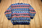 Vintage 1990s Winterset All Over Print Fleece Sweater