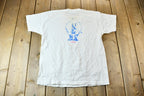 Vintage 1990s Zebco Rhino Fishing Rod Single Stitch Graphic Rhino T-Shirt