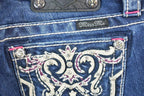 Vintage Y2K Miss Me Bedazzled Low Rise Jeans Size 26x31