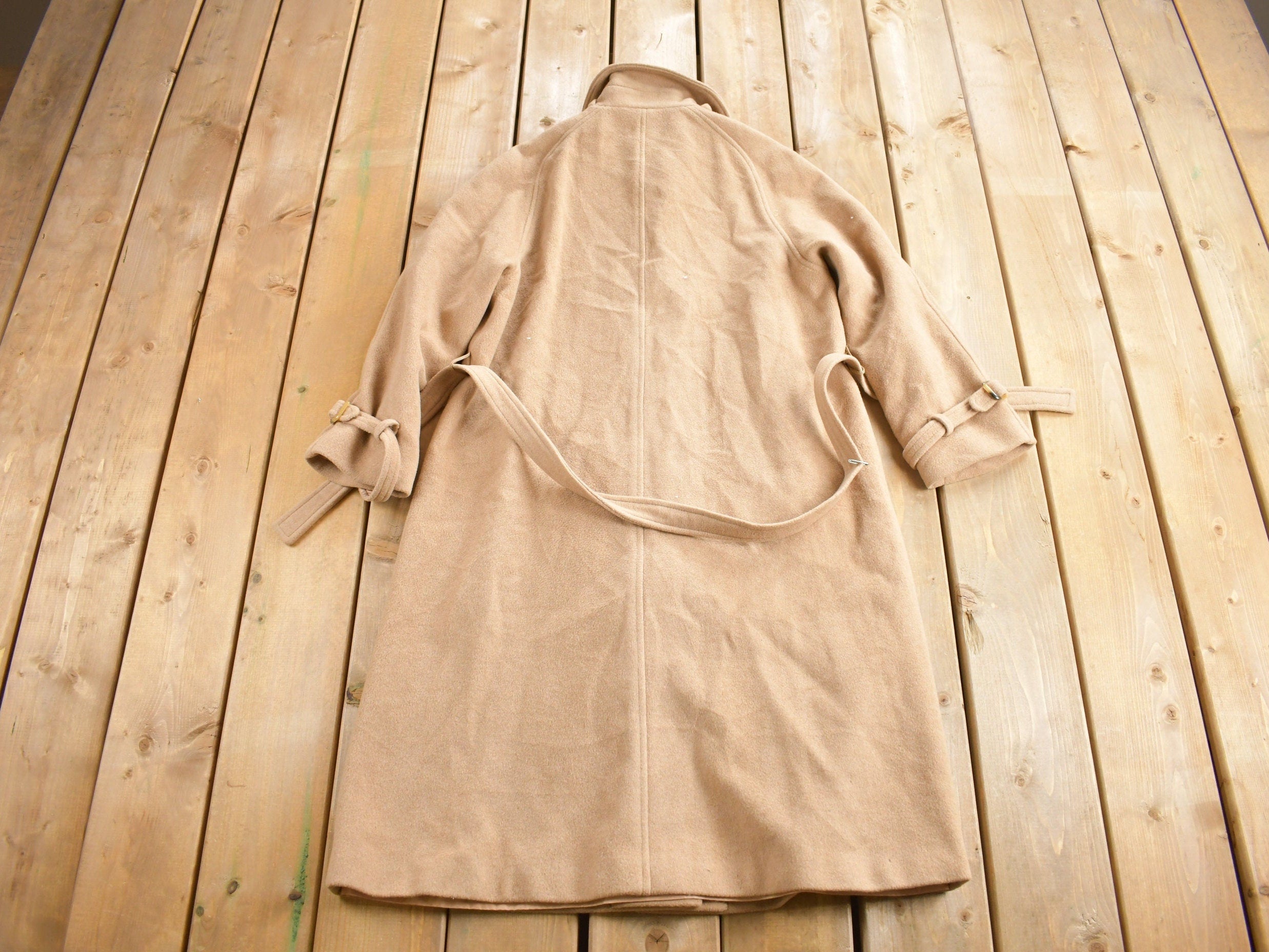 Vintage 1980s The Gleneagles Cashmere Over Coat Size 16
